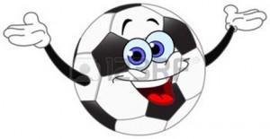 000 lachender Fussball